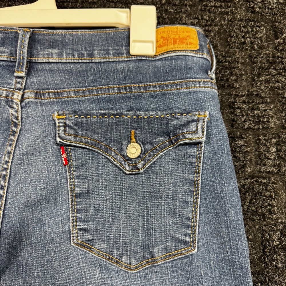 Levis 512 Perfectly Slimming Bootcut Jeans Medium Wash Blue Size 16M